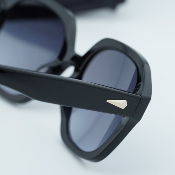 Rag & Bone RNB1063/S 0807 9O Square Sunglasses - Black/Grey main image 5